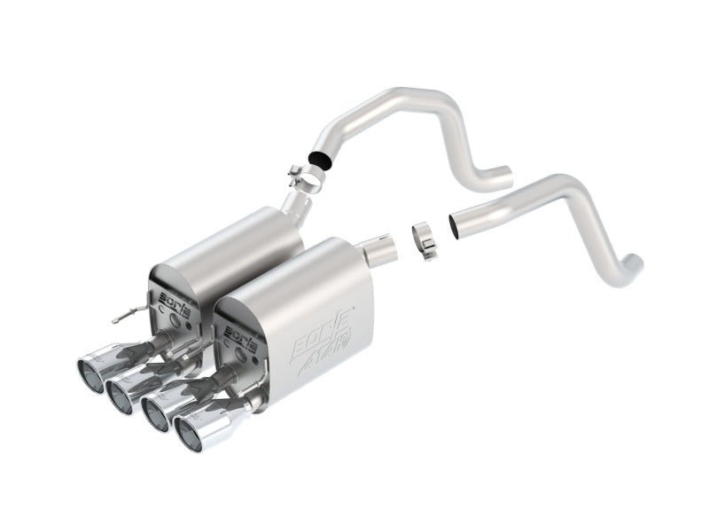 Borla 05-08 Chevrolet Corvette Coupe/Conv 6.0L/6.2L 8cyl Aggressive ATAK Exhaust (rear section only) - Crew Original