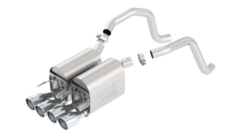Borla 05-08 Chevrolet Corvette Coupe/Conv 6.0L/6.2L 8cyl Aggressive ATAK Exhaust (rear section only) - Crew Original