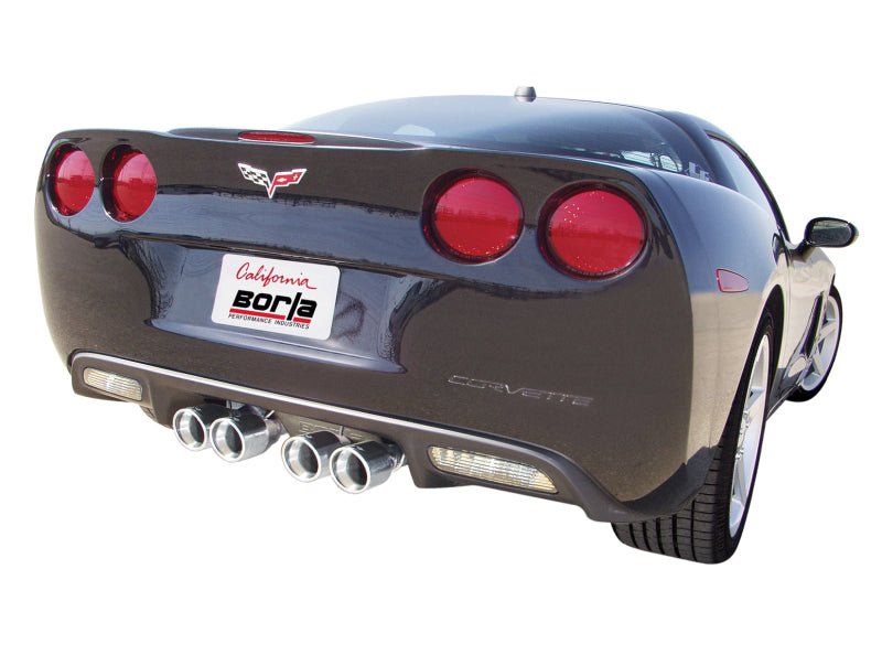 Borla 05-08 Corvette Convertible/Coupe 6.0L/6.2L 8cyl SS S-Type Exhaust (REAR SECTION ONLY) - Crew Original