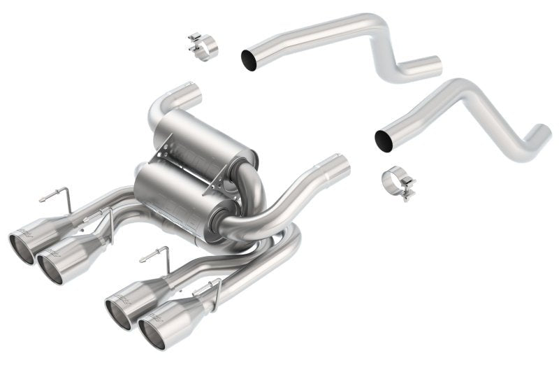 Borla 05-08 Corvette Convertible/Coupe 6.0L/6.2L 8cyl SS S-Type Exhaust (REAR SECTION ONLY) - Crew Original