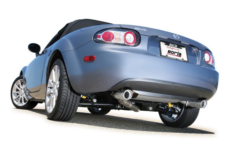 Borla 06-14 Mazda MX-5 Miata 2.0L RWD Twin-Tip Cat Back Exhaust - Crew Original