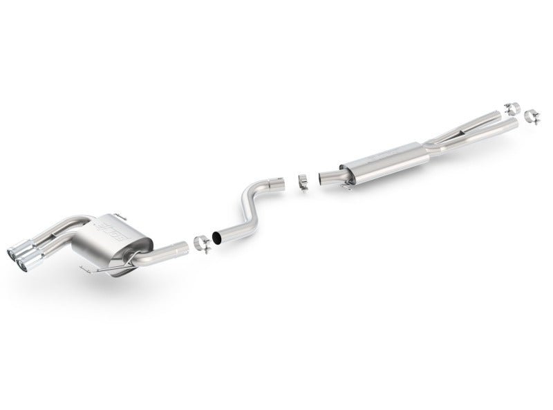 Borla 08-12 BMW 328i Sdm E90 2.0L RWD Dual Left Rear Exit Touring Cat-Back Exhaust - Crew Original