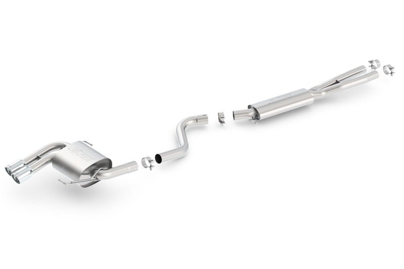 Borla 08-12 BMW 328i Sdm E90 2.0L RWD Dual Left Rear Exit Touring Cat-Back Exhaust - Crew Original