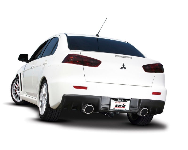 Borla 08-14 Mitsubishi EVO X Catback Exhaust - Crew Original