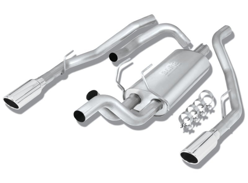 Borla 09-13 Dodge RAM 1500 5.7L CC/SB w/Fact Sngl Exh C/B 3x2.5in Single Round Rolled Split Rear - Crew Original
