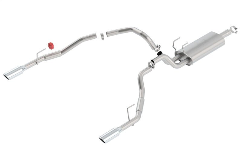 Borla 09-13 Dodge RAM 1500 5.7L CC/SB w/Fact Sngl Exh C/B 3x2.5in Single Round Rolled Split Rear - Crew Original