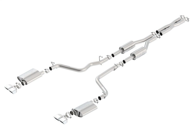 Borla 09-14 Dodge Challenger R/T 5.7L RWD 2Dr. 2.5in. ATAK CB Exhaust - Dual Split Rear Exit - Crew Original