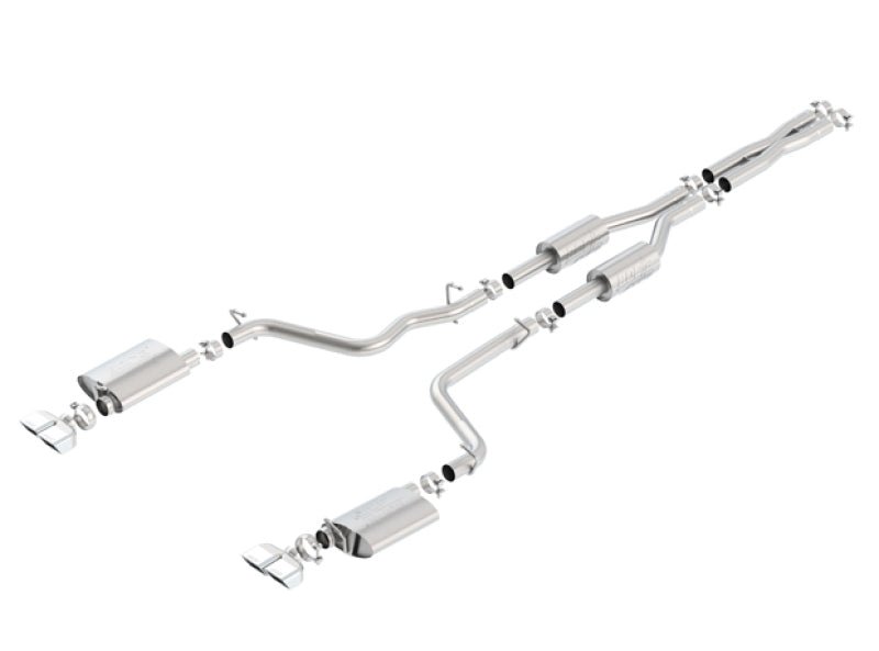 Borla 09-14 Dodge Challenger R/T 5.7L RWD 2Dr. 2.5in. ATAK CB Exhaust - Dual Split Rear Exit - Crew Original