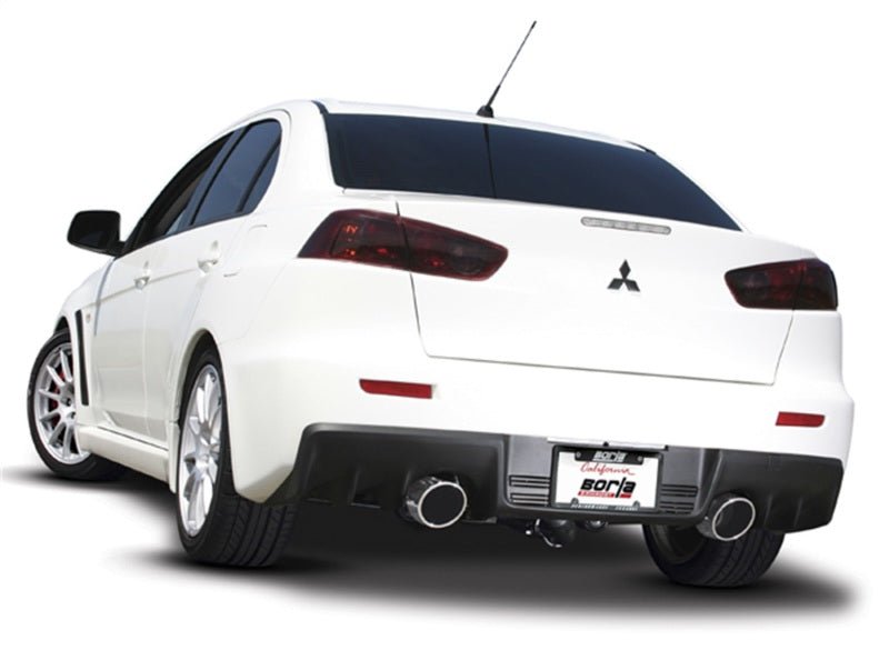 Borla 09-15 Mitsubishi Lancer Ralliart 2.0L 4cyl MT 6spd AWD Catback Exhaust - Crew Original