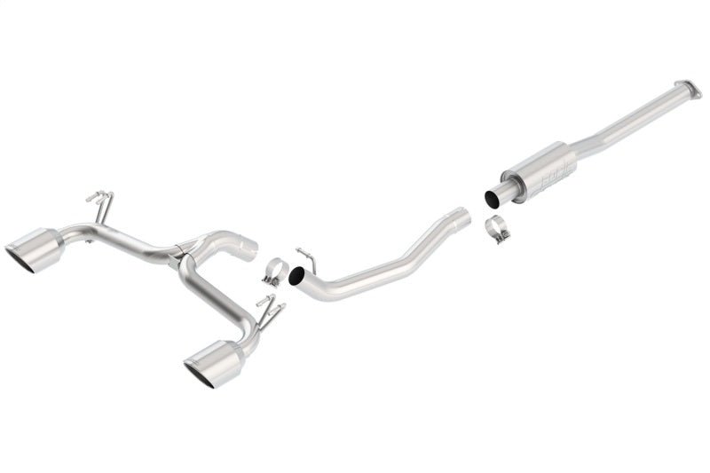 Borla 09-15 Mitsubishi Lancer Ralliart 2.0L 4cyl MT 6spd AWD Catback Exhaust - Crew Original