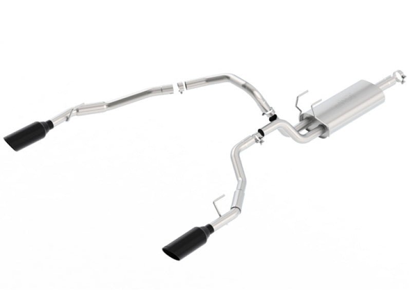 Borla 09-17 Ram 1500 5.7L V8 3in-2.5in Dual Out Pipe 5in Tip S-Type Exhaust Black Chrome - Crew Original