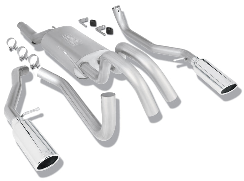 Borla 09 Ford F-150 Stainless Steel Touring Style Catback Exhaust - Crew Original
