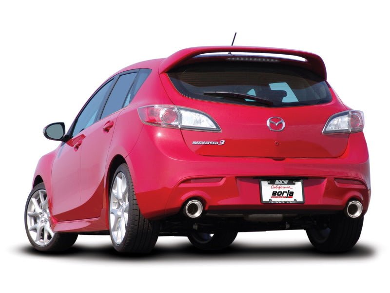 Borla 10-13 Mazda 3/Mazdaspeed 3 2.5L/2.3L Turbo FEW MT Hatchback SS Exhaust (rear section only) - Crew Original