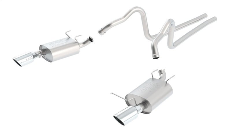 Borla 11-12 Ford Mustang 3.7L AT/MT RWD 2dr ATAK SS Catback Exhaust - Crew Original