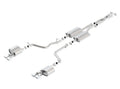Borla 11-14 Dodge Challenger 3.6L AT/MT RWD 2Dr Single Split Rear Exit Rectangle Tip Catback Exhaust - Crew Original