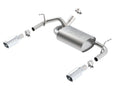 Borla 12-14 Jeep Wrangler JK 2Dr & 4Dr Rear Section ATAK Single Sqaure Rolled Angle-Cut Exit Exhaust - Crew Original