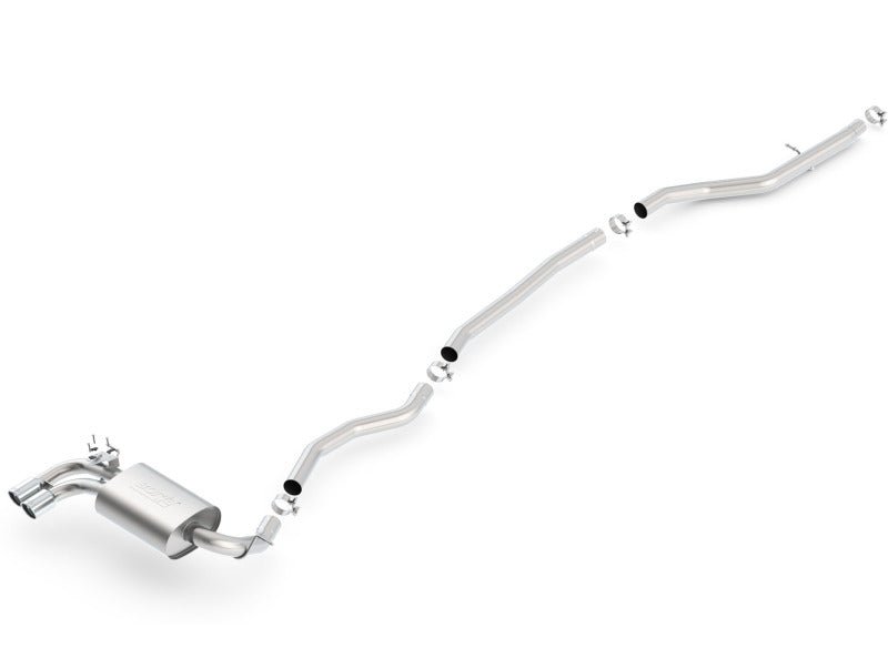 Borla 12-15 BMW 328i Sedan 2.0L AT/MT RWD Dual Left Rear Exit Catback Exhaust - Crew Original