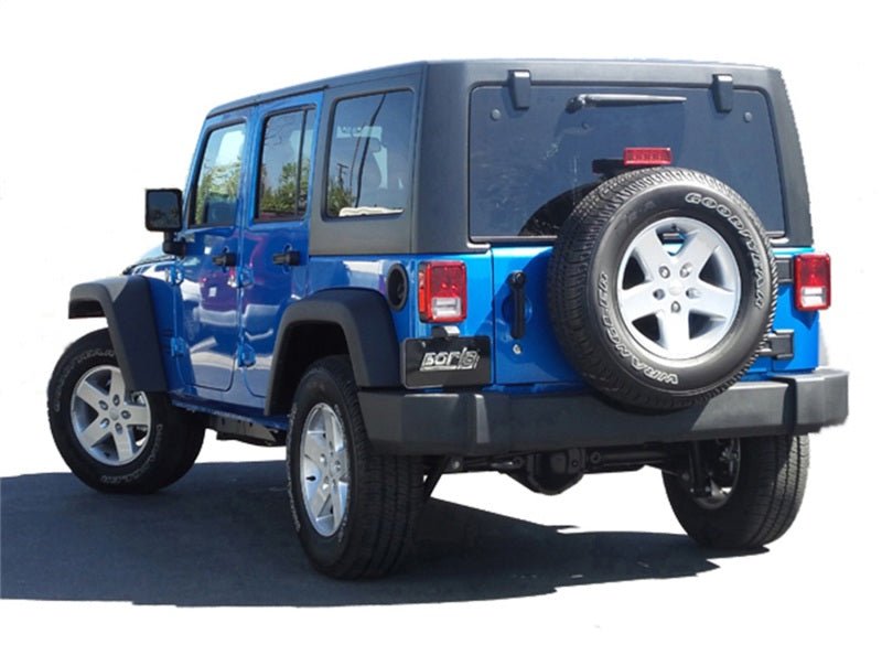 Borla 12-15 Jeep Wrangler 3.6L V6 Auto/Manual Trans Turndown Tip Dual Left Rear Exit Exhaust - Crew Original