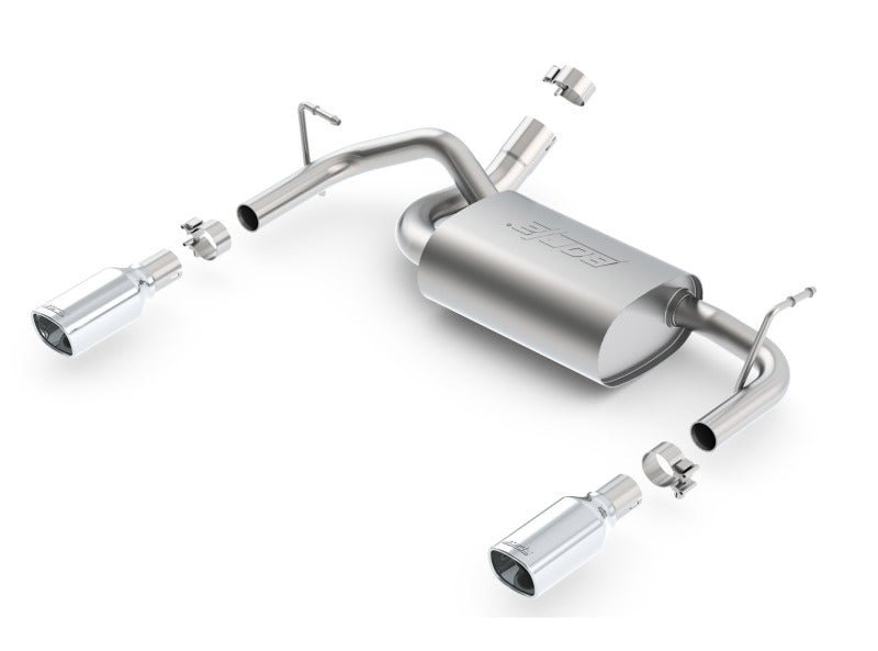 Borla 12-16 Jeep Wrangler 3.6L AT/MT 4WD Single Split Rr Exit Touring Exhaust (rear section only) - Crew Original