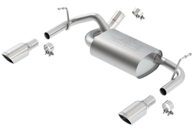 Borla 12-16 Jeep Wrangler 3.6L AT/MT 4WD Single Split Rr Exit Touring Exhaust (rear section only) - Crew Original