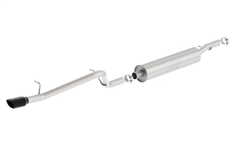 Borla 12-16 Jeep Wrangler V6 4WD Dirt Sport Cat-Back 2.5in Single Square Rolled Angle Cut Rear - Crew Original