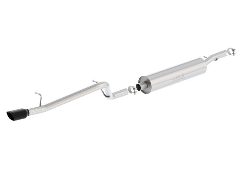 Borla 12-16 Jeep Wrangler V6 4WD Dirt Sport Cat-Back 2.5in Single Square Rolled Angle Cut Rear - Crew Original