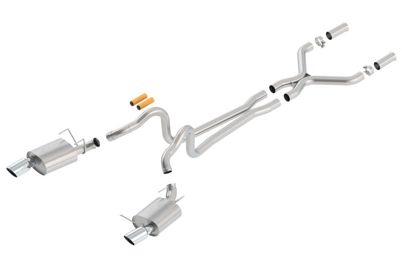 Borla 13-14 Mustang GT/Boss 302 5.0L V8 RWD Single Split Rear Exit ATAK Catback Exhaust - Crew Original