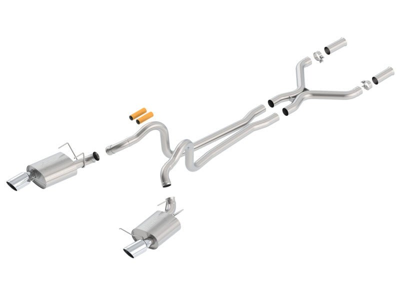 Borla 13-14 Mustang GT/Boss 302 5.0L V8 RWD Single Split Rear Exit ATAK Catback Exhaust - Crew Original