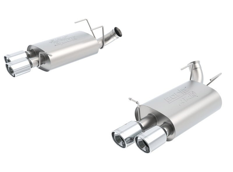 Borla 13-14 Mustang Shelby GT500 GT 5.8L V8 RWD Dual Split Rear Exit ATAK Exhaust Rear Section Only - Crew Original