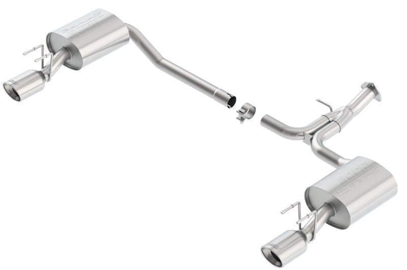 Borla 13-15 Honda Accord Coupe 3.5L FWD SS Rear Section Single Split Rear Exit Touring Exhaust - Crew Original