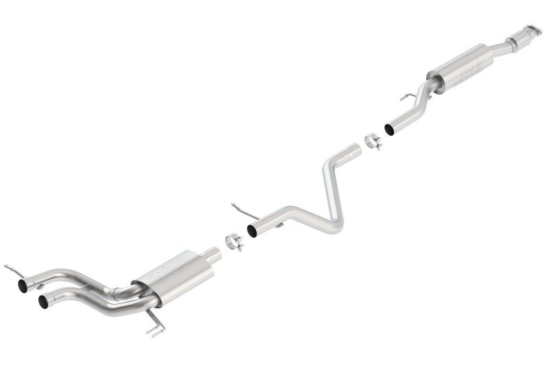 Borla 13-15 Hyundai Veloster Turbo 1.6L AT/MT FWD 2dr Dual Center Rear Exit Cat-Back Exhaust - Crew Original