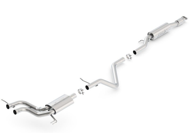 Borla 13-15 Hyundai Veloster Turbo 1.6L AT/MT FWD 2dr Dual Center Rear Exit Cat-Back Exhaust - Crew Original