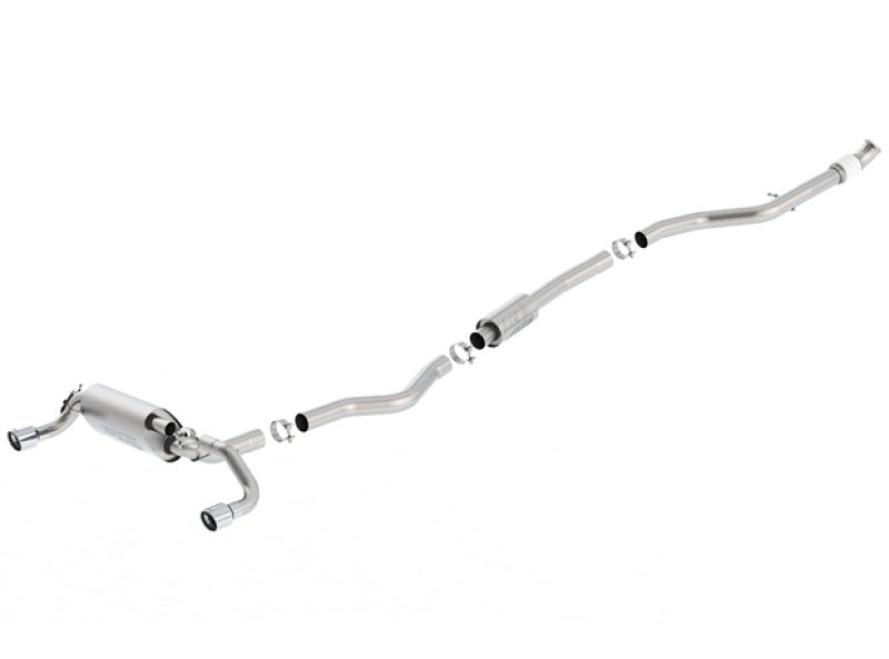 Borla 13-16 BMW 335i / 435i Atak Cat back SS 3.0in, 2.25in 3.5in Tip Single Rolled - Crew Original