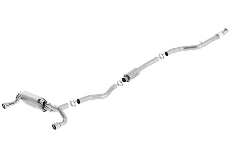 Borla 13-16 BMW 335i / 435i Atak Cat back SS 3.0in, 2.25in 3.5in Tip Single Rolled - Crew Original