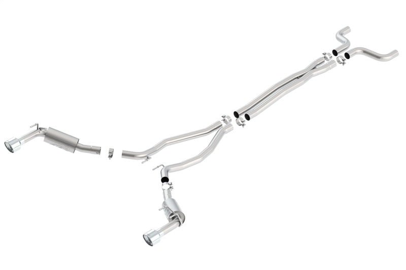 Borla 14-15 Chevy Camaro SS 6.2L V8 Single Split Rear Exit ATAK Catback Exhaust - Crew Original