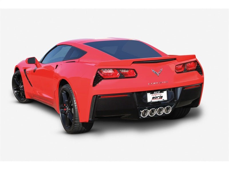 Borla 14-15 Chevy Corvette C7 6.2L RWD w/AFM &NPP S-Type Dual Round Rolled Center Rear Exit Exhaust - Crew Original