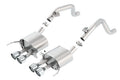 Borla 14-15 Chevy Corvette C7 w/o AFM w/o NPP Atak Rear Section Exhaust Quad Rd RL Tips - Crew Original