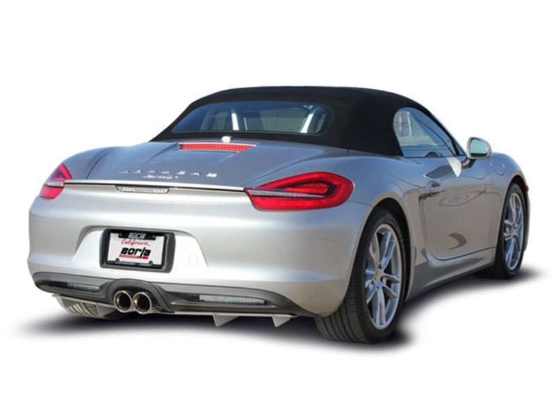Borla 14-15 Porsche Cayman/Boxster (981) RWD 2Dr Dual Center Rear Exit Catback 4in Tip Exhaust Sys - Crew Original