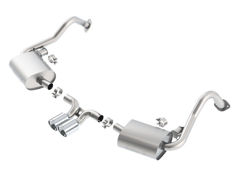 Borla 14-15 Porsche Cayman/Boxster (981) RWD 2Dr Dual Center Rear Exit Catback 4in Tip Exhaust Sys - Crew Original