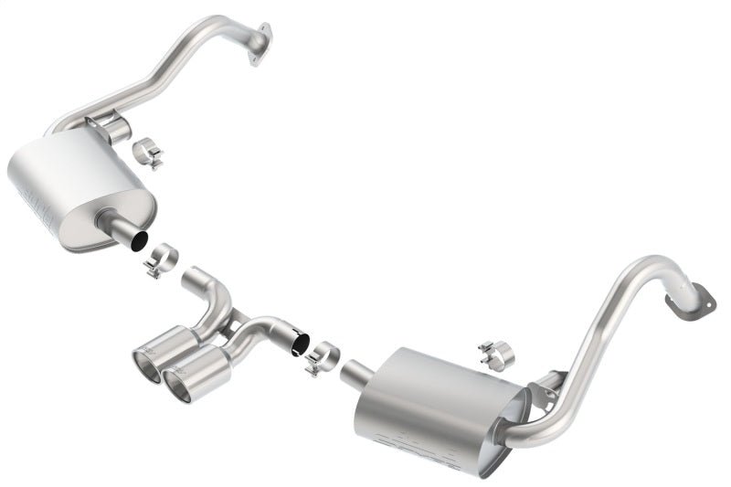 Borla 14-15 Porsche Cayman/Boxster (981) RWD 2Dr Dual Center Rear Exit Catback 4in Tip Exhaust Sys - Crew Original