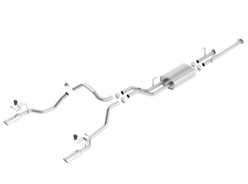 Borla 14-15 Toyota Tundra 4.6L/5.7L Crew Max SB DC SB Touring Cat Back Exhaust Dual Split Rear Exit - Crew Original