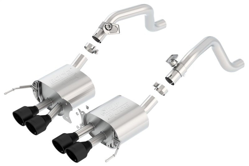 Borla 14-17 C7 Corvette Stingray Axle-Back ATAK Exhaust 2.75in to Muffler Dual 2.0in Out 4.25in Tip - Crew Original