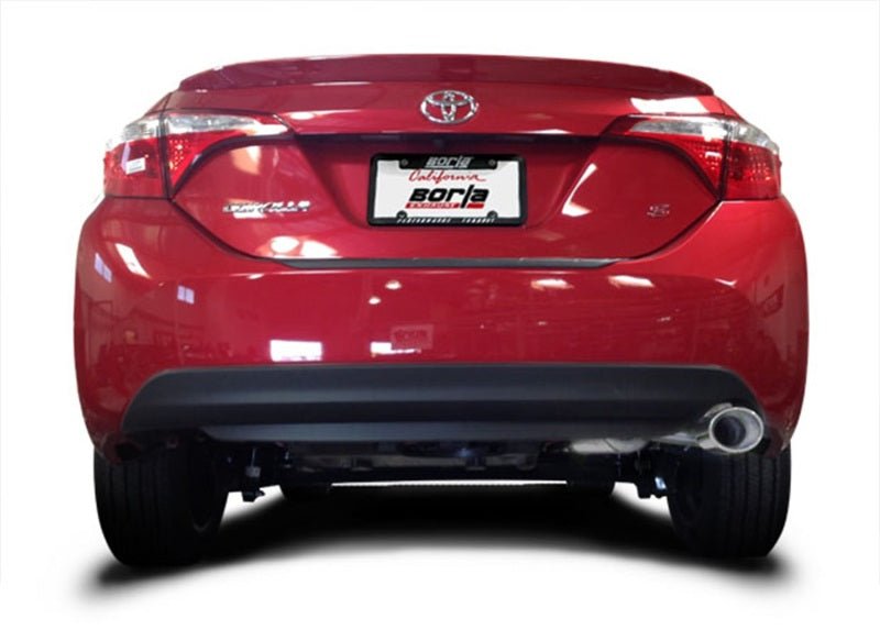 Borla 14-17 Toyota Corolla S 1.8L AT/MT FWD 4Dr S-Type Single Oval Rolled Angle-Cut Rear Sec Exhaust - Crew Original