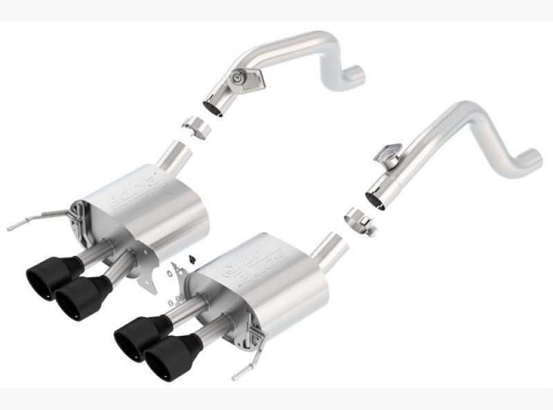 Borla 14-18 C7 Corvette Stingray Axle-Back ATAK Exhaust 2.75in To Muffler Dual 2.0in Out 4.25in Tip - Crew Original
