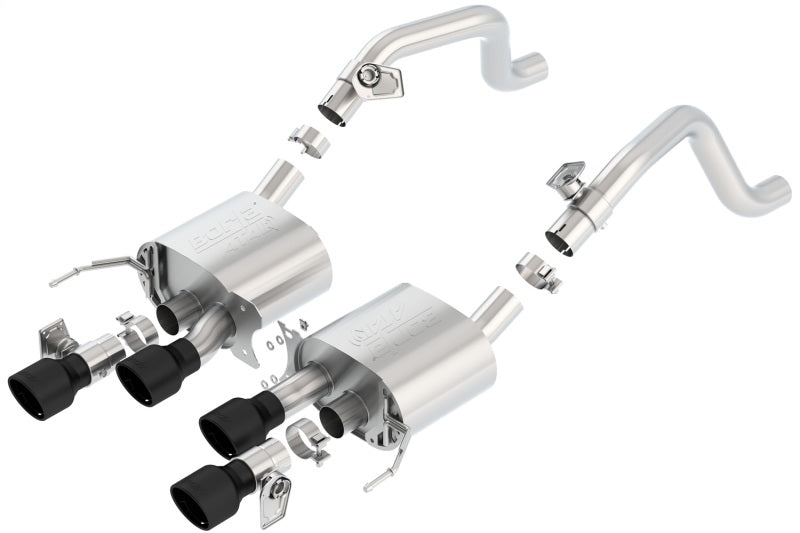 Borla 14-18 C7 Corvette Stingray Axle-Back ATAK Exhaust 2.75in To Muffler Dual 2.75in Out 4.25in Tip - Crew Original