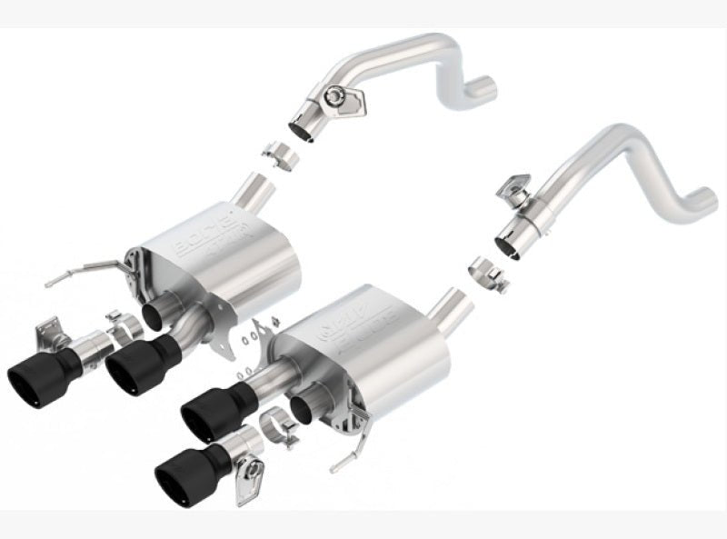 Borla 14-18 C7 Corvette Stingray Axle-Back ATAK Exhaust 2.75in To Muffler Dual 2.75in Out 4.25in Tip - Crew Original
