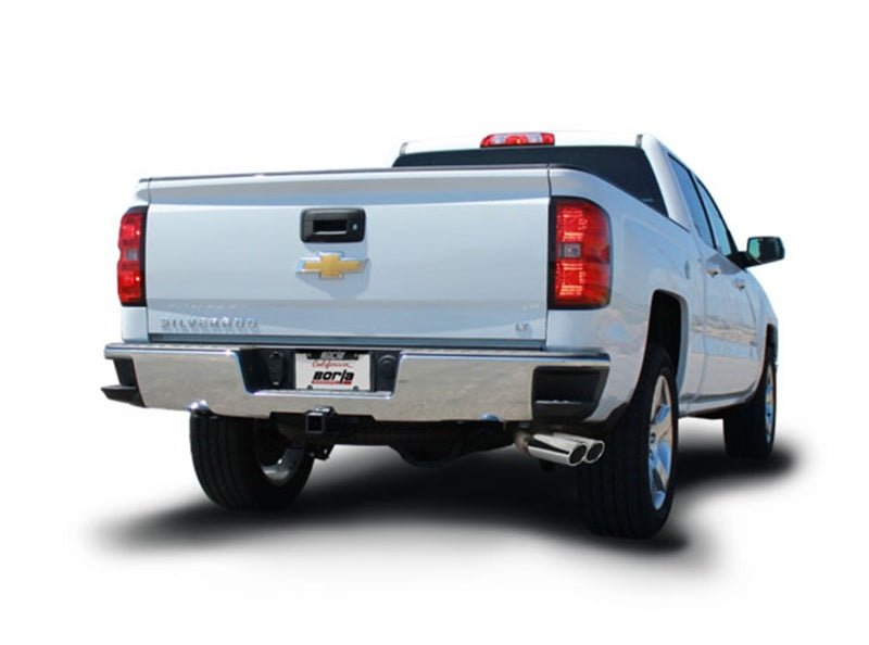 Borla 14 Silv/Sierra 1500 EC Std/CC Short 143.5in WB ATAK Dual Rolled Side Exit Cat-Back Exhaust - Crew Original