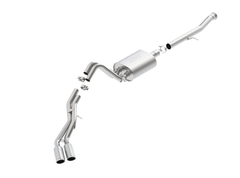 Borla 15-16 Cadillac Escalade ESV/Yukon Denali XL 6.2L V8 AT Split Side Ext SS S-Type CB Exhaust - Crew Original