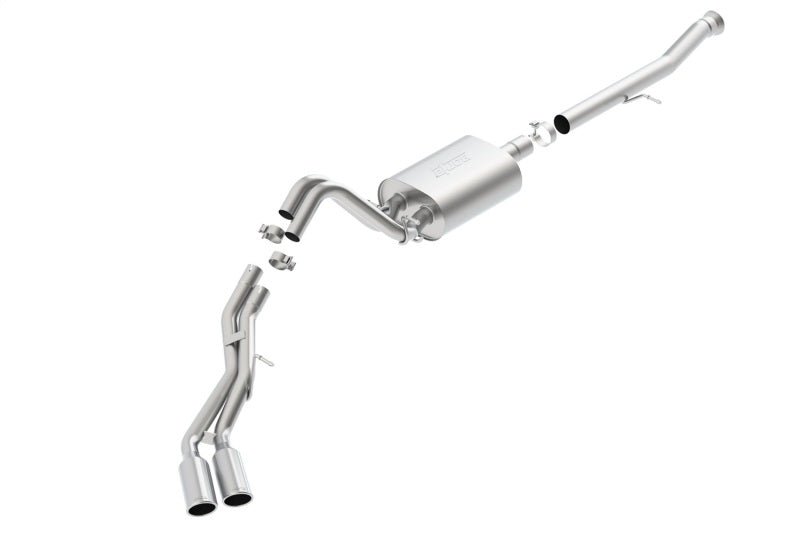 Borla 15-16 Cadillac Escalade ESV/Yukon Denali XL 6.2L V8 AT Split Side Ext SS S-Type CB Exhaust - Crew Original