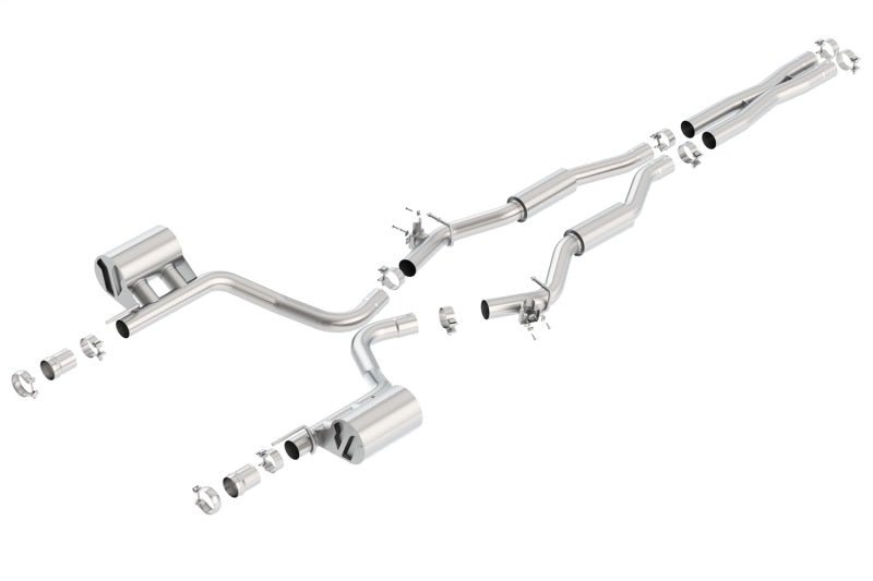 Borla 15-16 Dodge Challenger SRT 392 S-Type Catback Exhaust Single Split Rear Exit (No Tip) - Crew Original